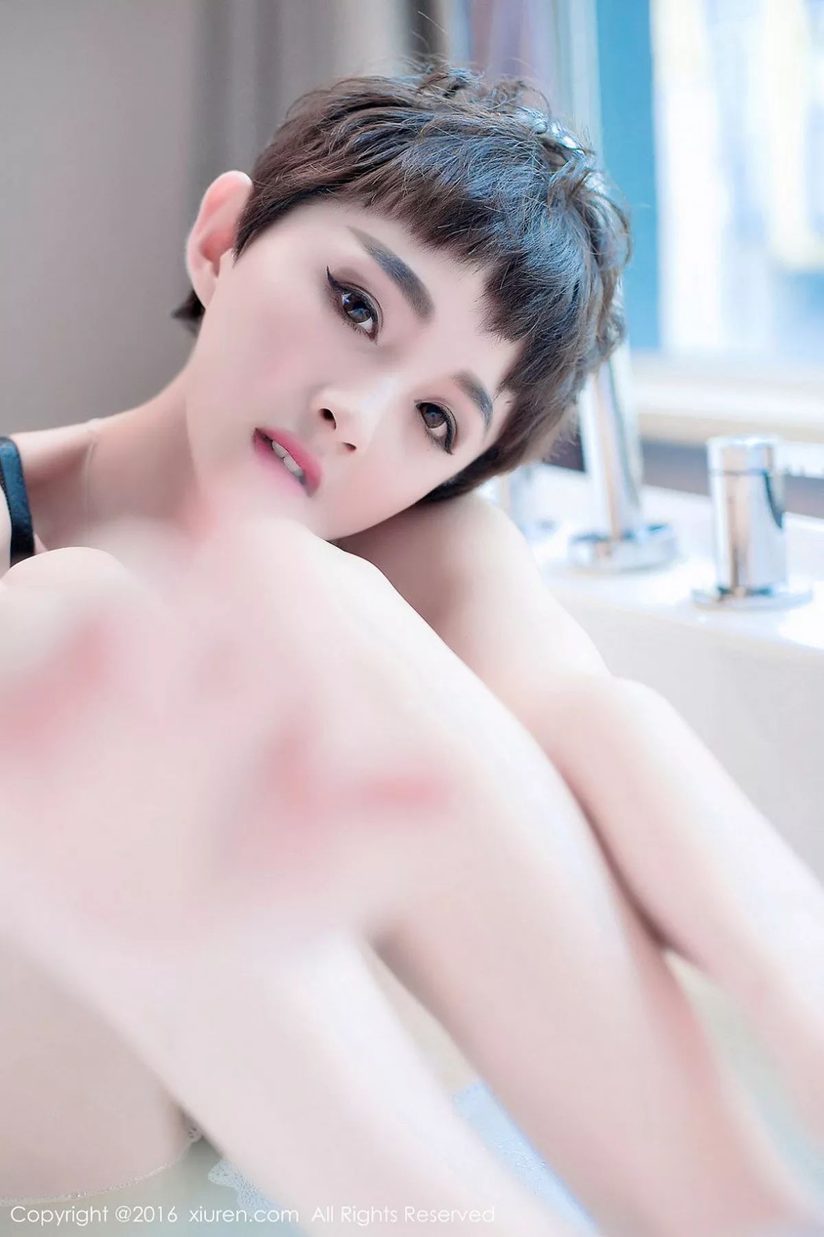 秀人集.com_[XiuRen秀人网]No.657_嫩模baby_kiki浴缸里性感黑色内衣秀白嫩豪乳诱惑写真70P