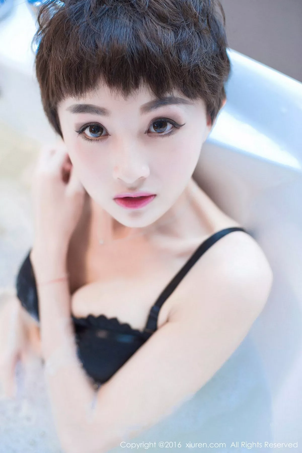 秀人集.com_[XiuRen秀人网]No.657_嫩模baby_kiki浴缸里性感黑色内衣秀白嫩豪乳诱惑写真70P
