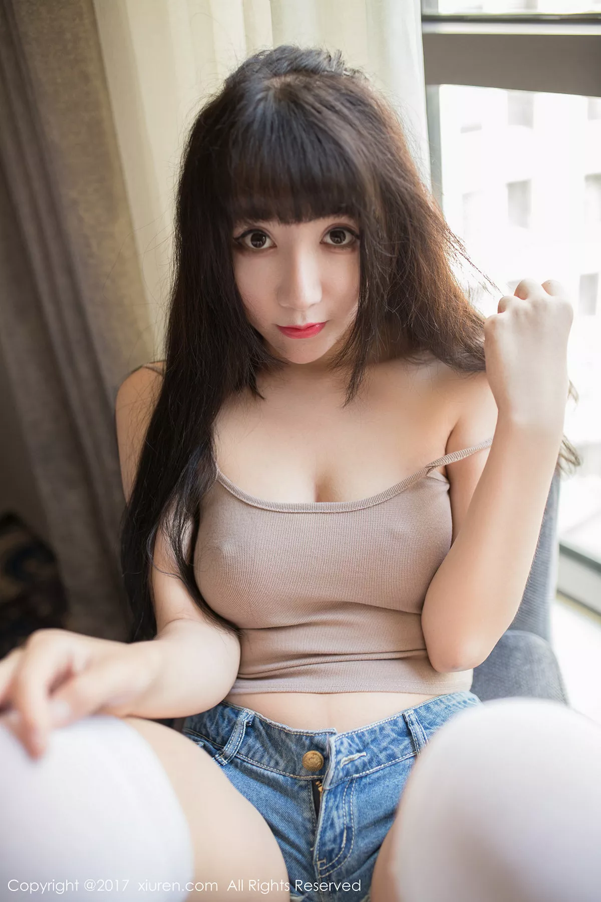 秀人集.com_[XiuRen秀人网]No.788_嫩模夏笑笑Summer居家私房粉红睡裙真空秀豪乳翘臀诱惑写真41P
