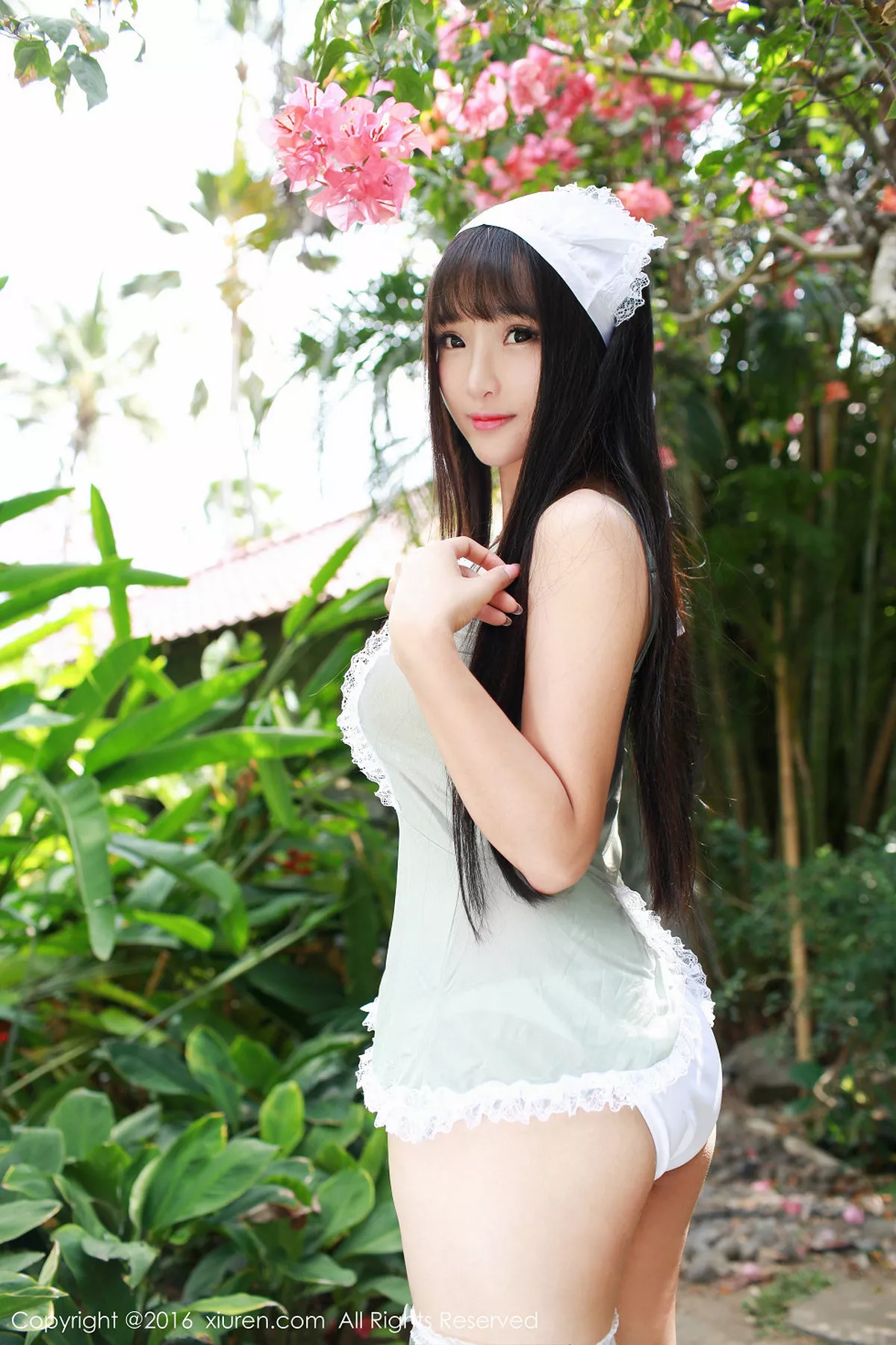 秀人集.com_[XiuRen秀人网]No.463_嫩模夏瑶baby女仆制服露半球卡通装豪乳美臀诱惑写真52P
