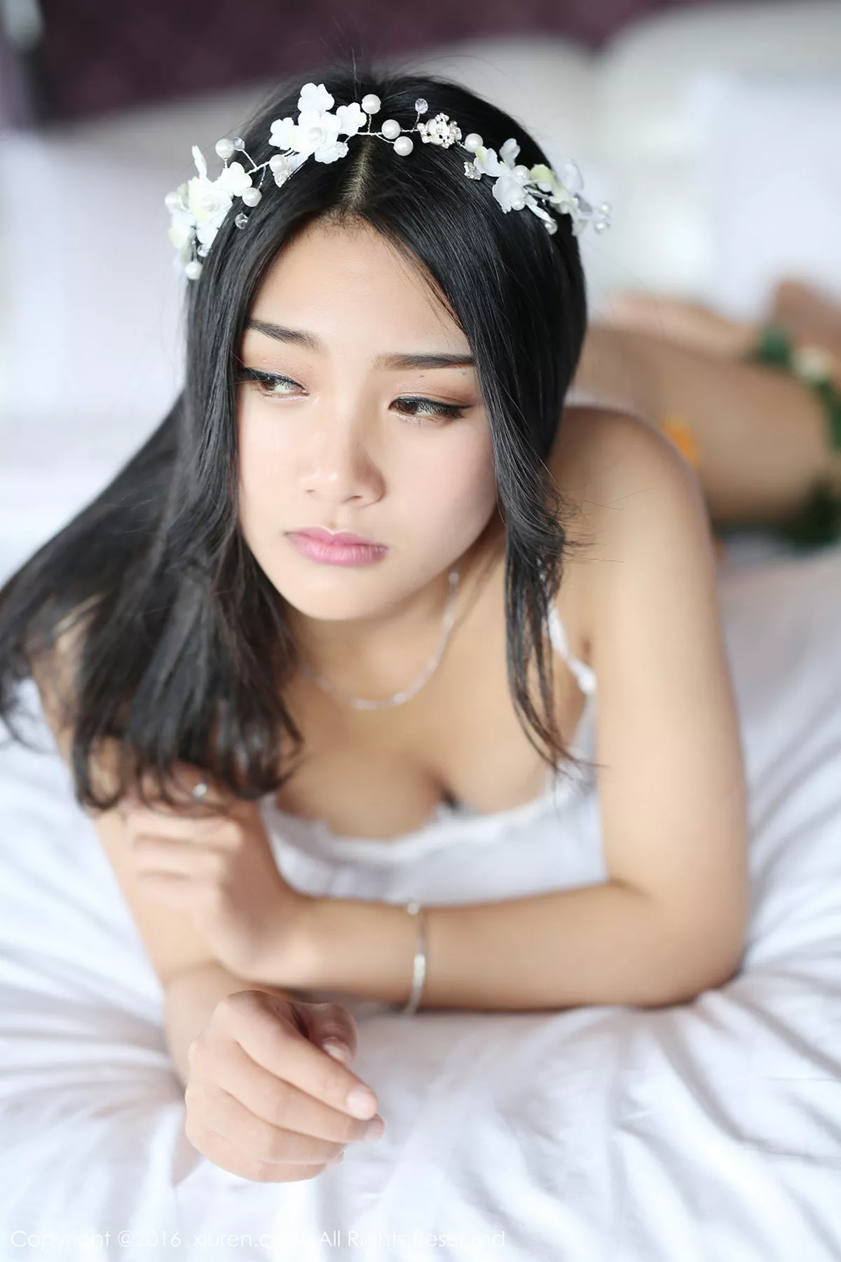 秀人集.com_[XiuRen秀人网]No.508_嫩模白微Sera透视白色蕾丝内衣现豪乳完美诱惑写真50P