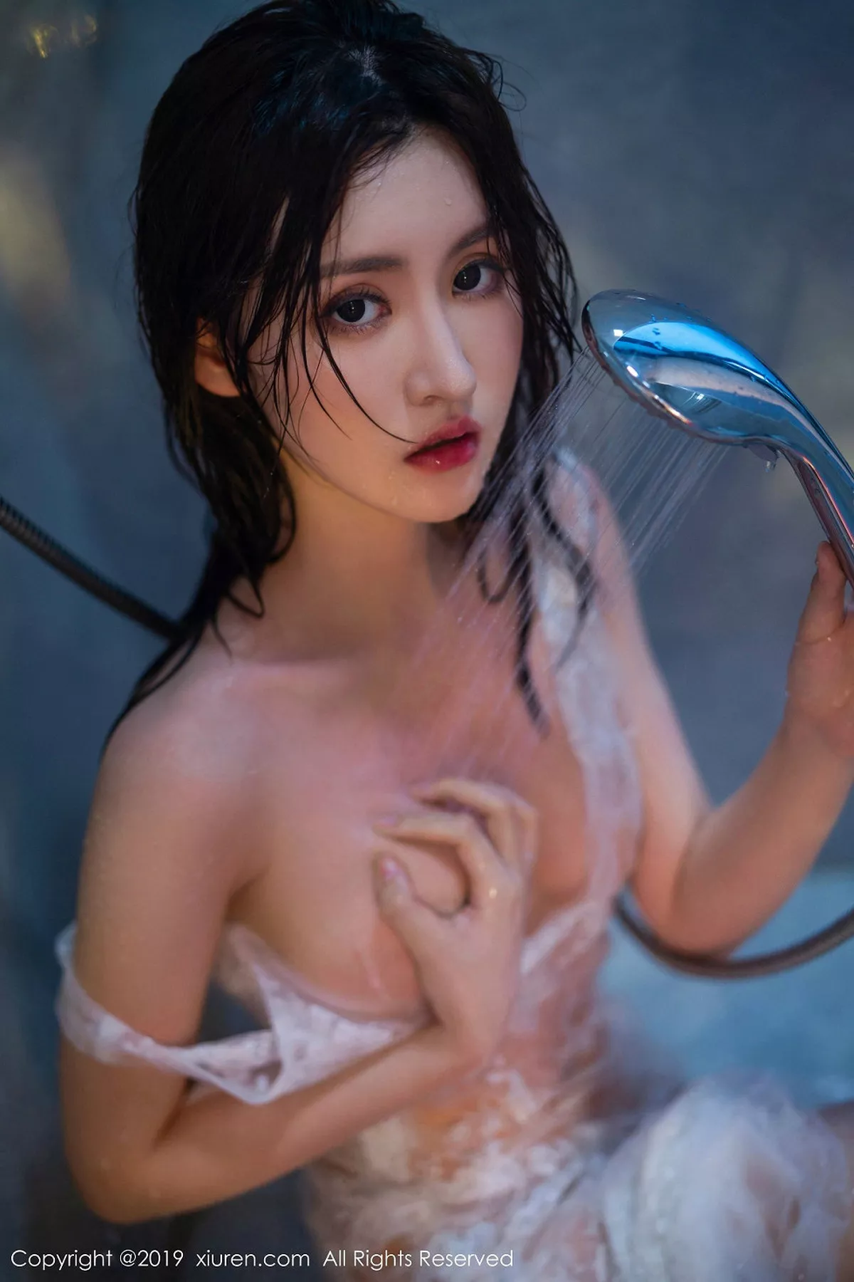 秀人集.com_[XiuRen秀人网]No.1784_嫩模沈梦瑶浴室里真空透视薄纱裙湿身秀火辣身材撩人诱惑写真42P