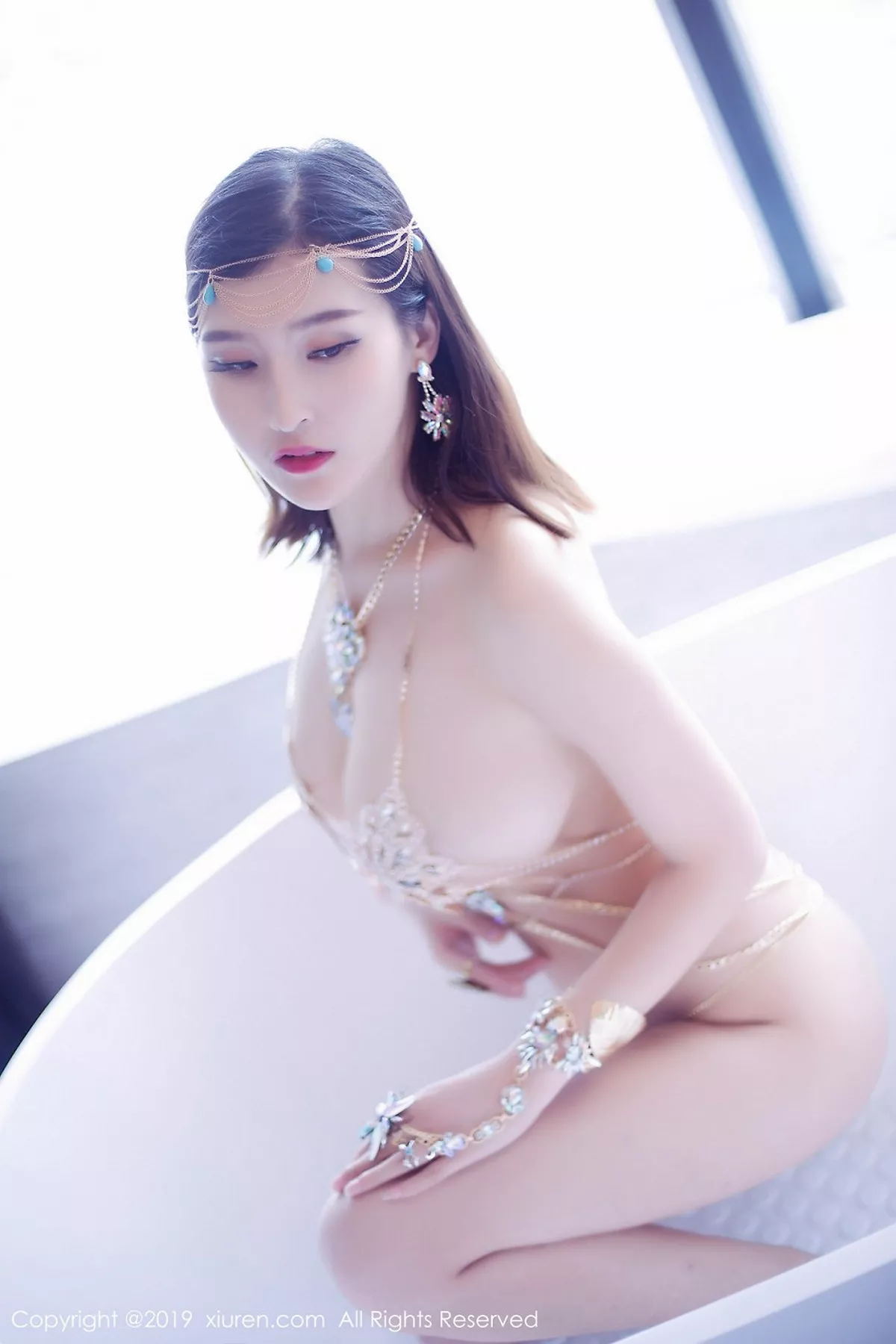 秀人集.com_[XiuRen秀人网]No.1409_大胸嫩模双笙Alina私房水钻链衣+血滴子遮点完美诱惑写真45P